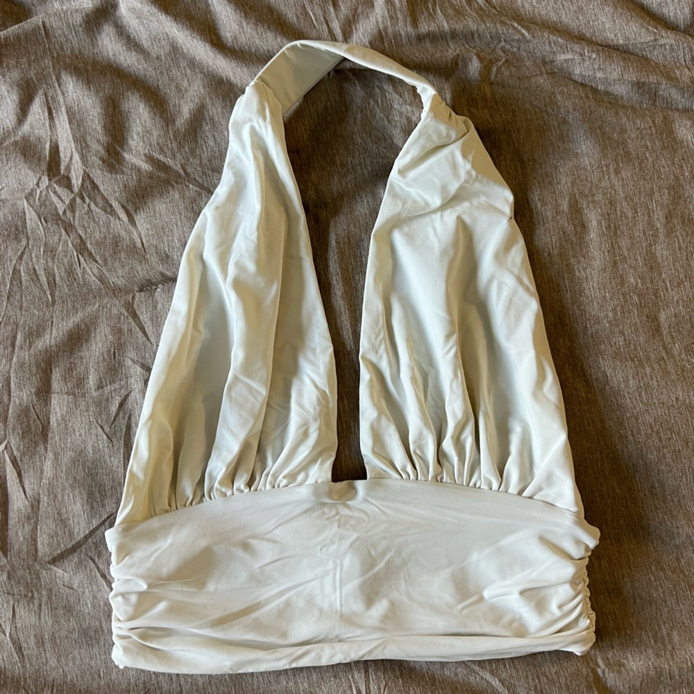 Princess Polly White Halter Top